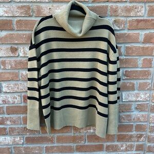 WeWoreWhat Striped Drop Shoulder Sweater
